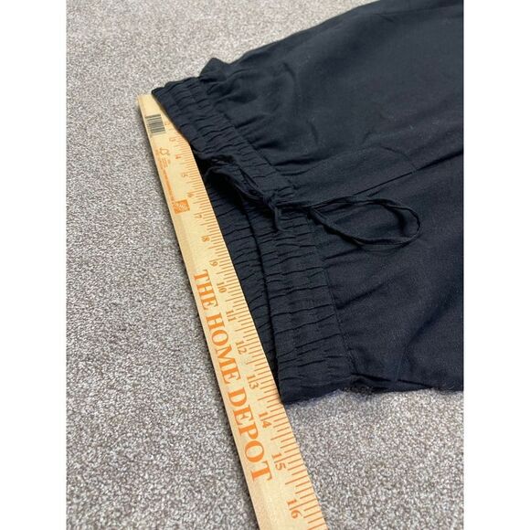 Chaps pull on wide leg pants womens sz small black linen trousers minimalistic - Picture 10 of 12
